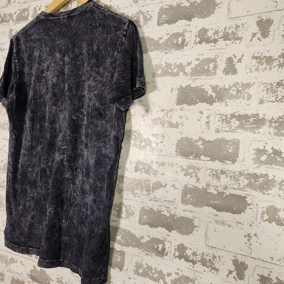 Grateful Dead Acid Wash Dancing Bear Graphic T-Shirt Men Grey Distressed Retro - Picture 11 of 16